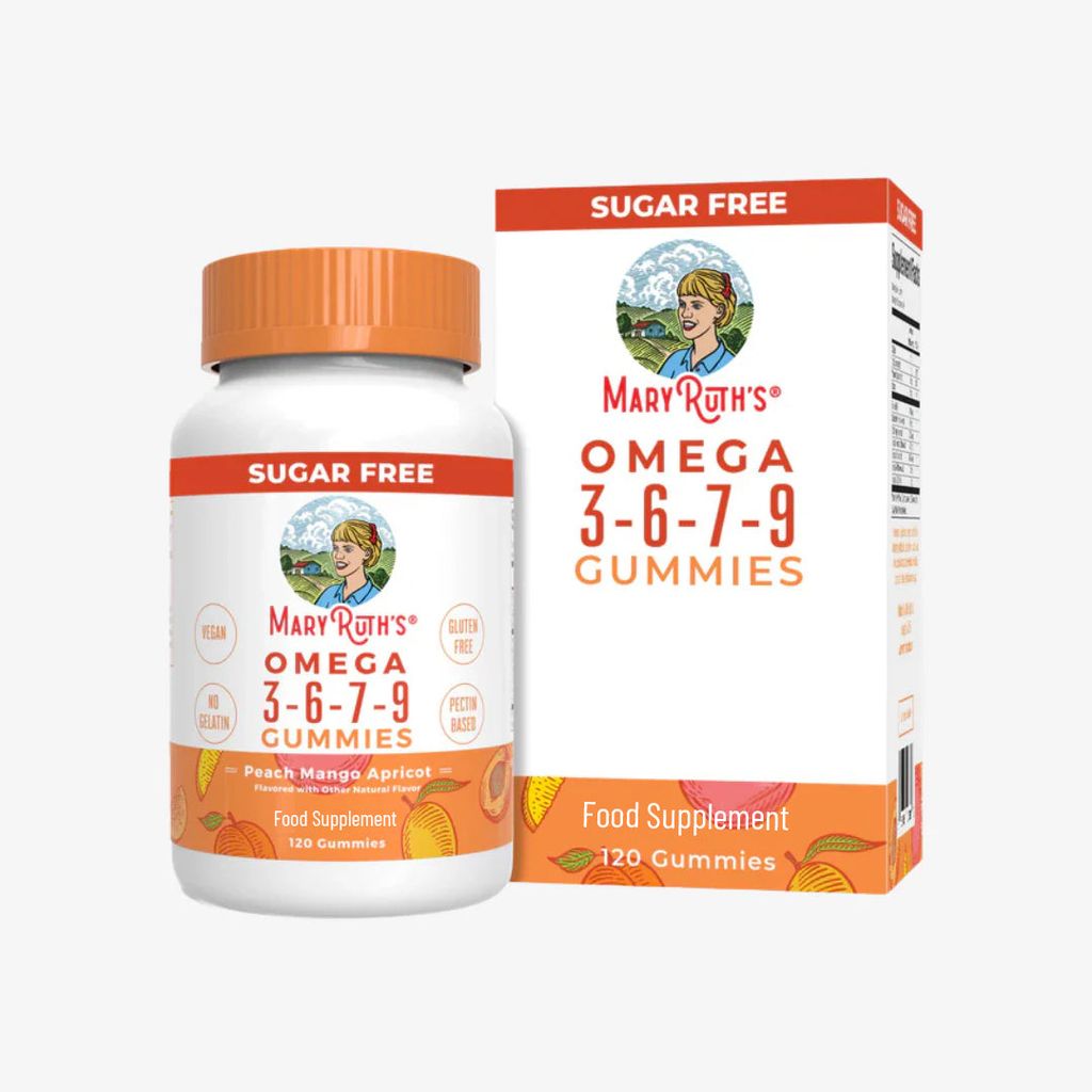Omega 3-6-7-9 Gummies - Peach Mango & Apricot - Image 1