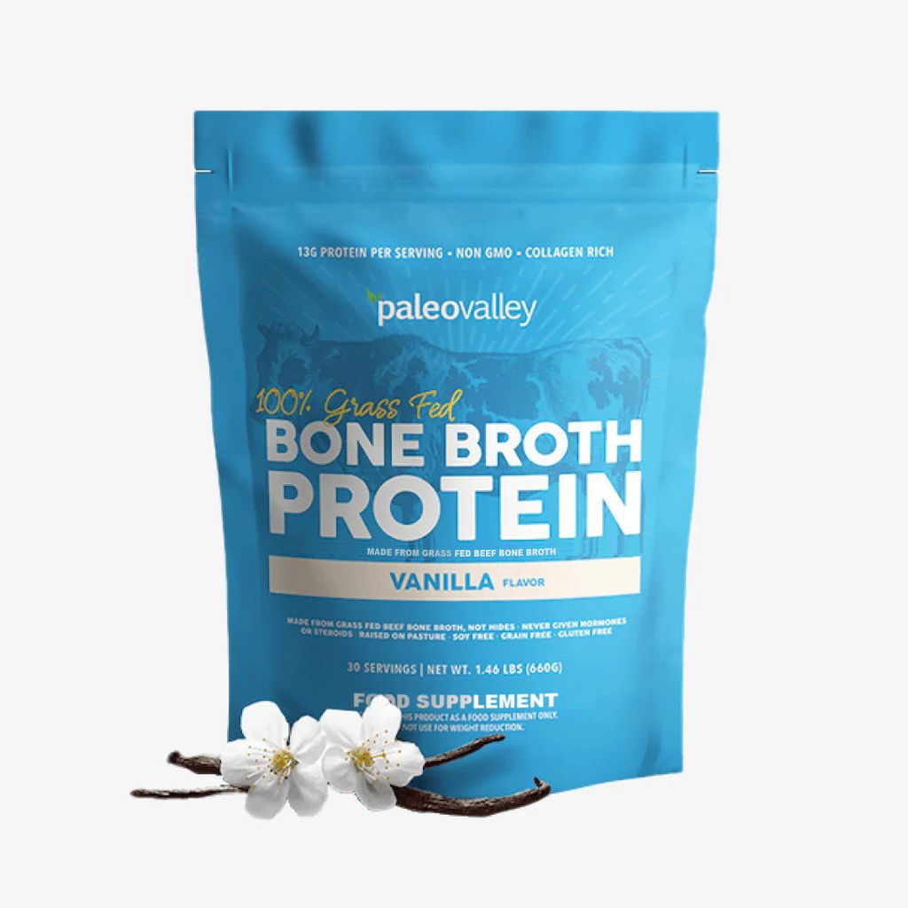 100% Grass Fed Bone Broth Protein Powder - Vanilla - Image 1