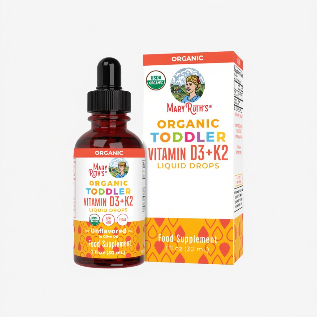 Toddler Vitamin D3+K2 Liquid Drops - Unflavoured - Image 1