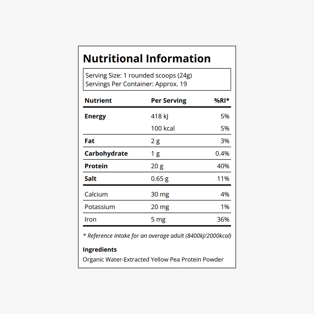 Simple Protein: Pea Protein - Unflavored - Image 2