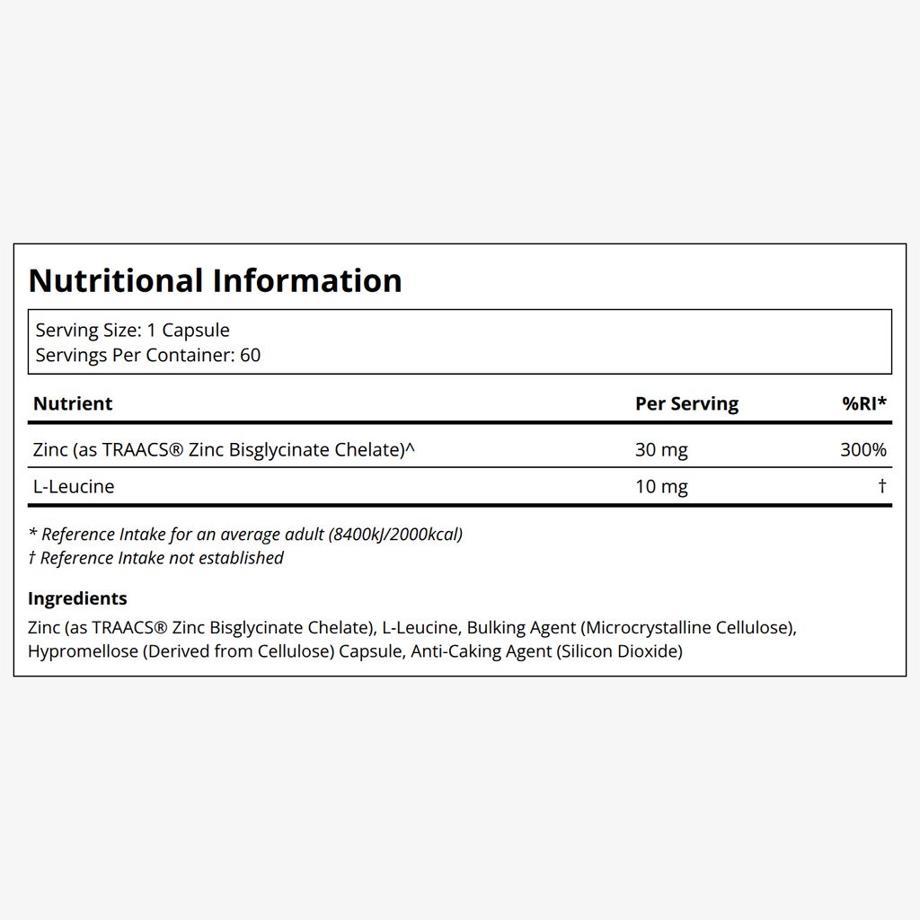 Zinc Bisglycinate - 30 mg - Image 2