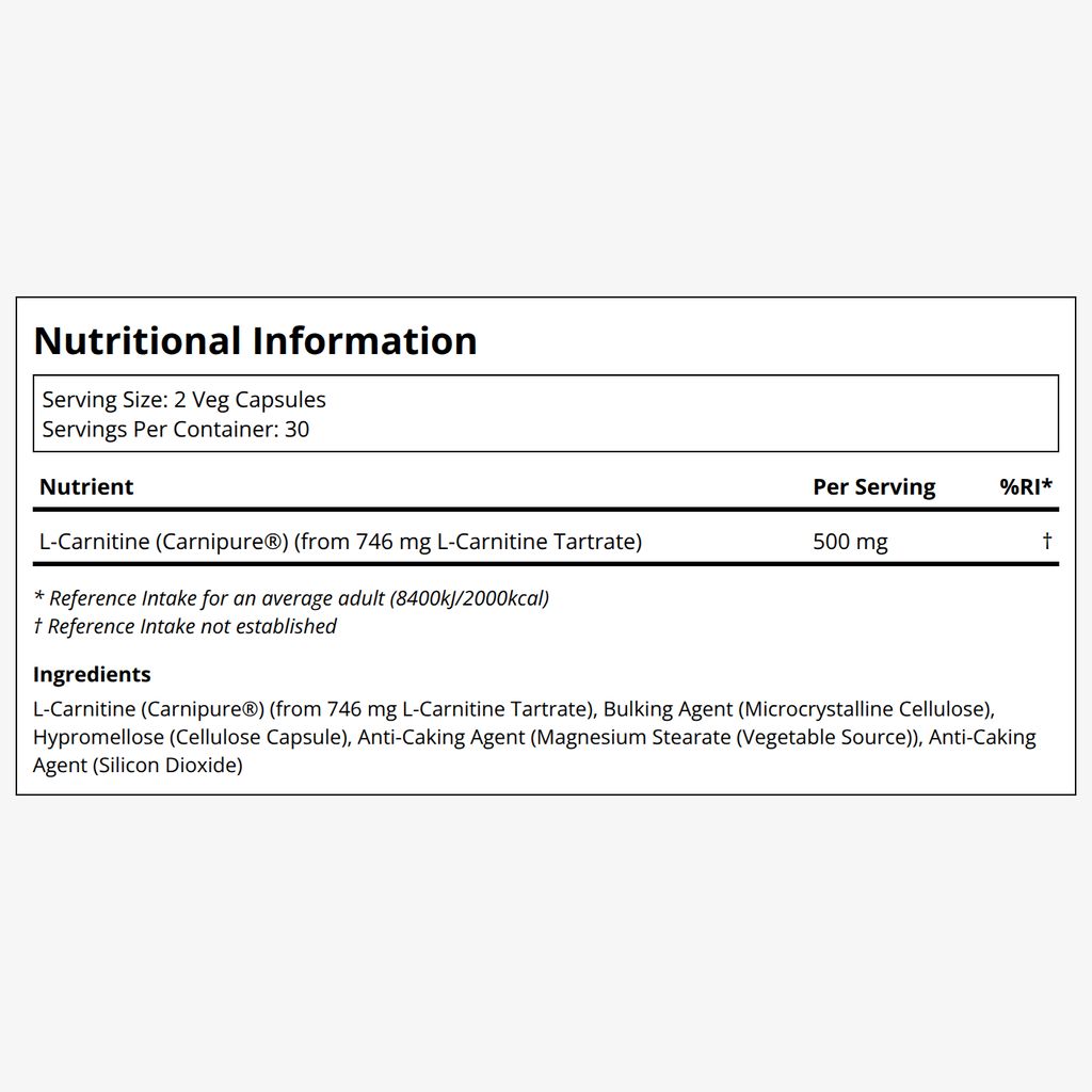 L-Carnitine 250mg - Image 2