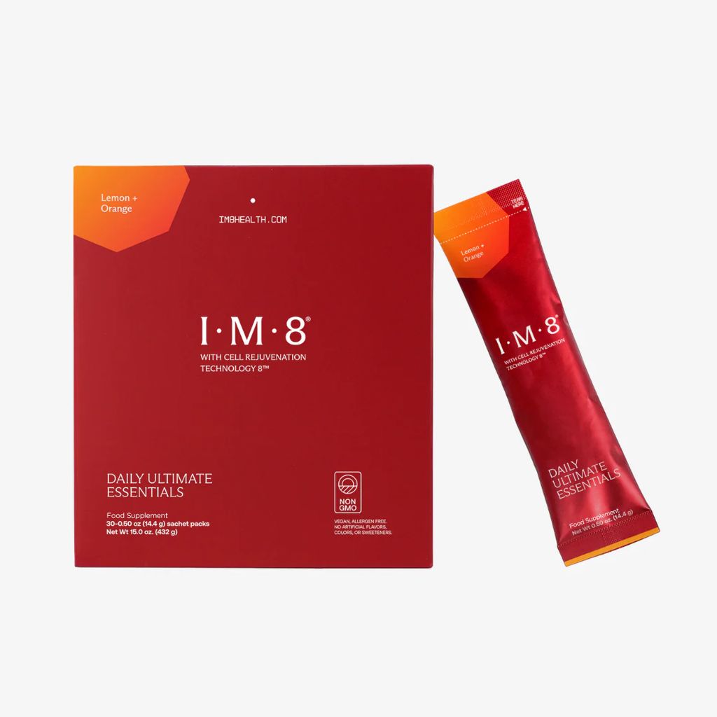 Daily Ultimate Essentials: All-in-One Supplement - 30-Day Travel Stick Pack - Lemon + Orange Flavour - Image 1