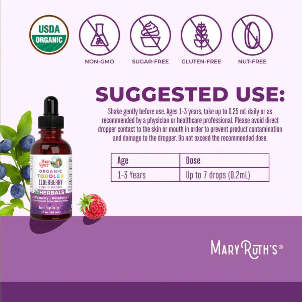 Toddler Elderberry Drops - Blueberry Raspberry - Image 3