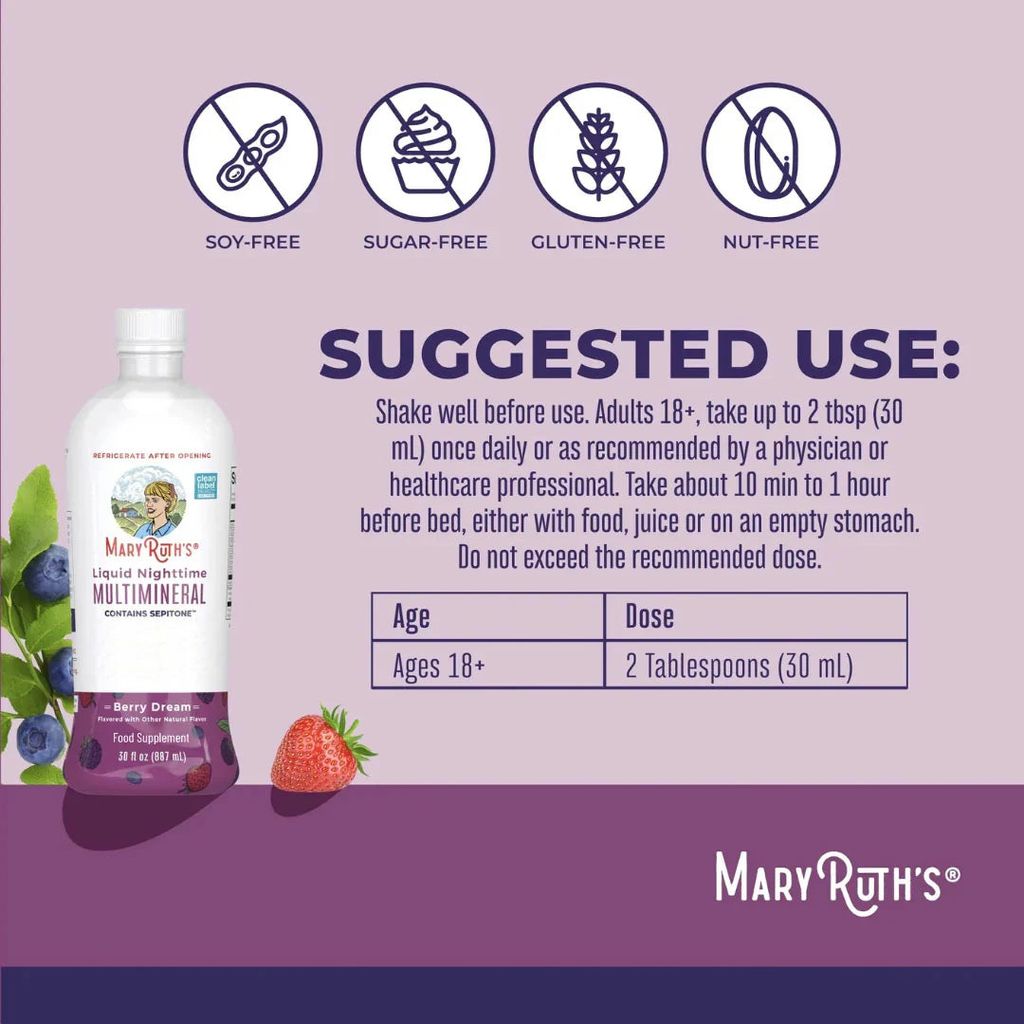 Liquid Nighttime Multimineral + Skin Renew - Berry - Image 6