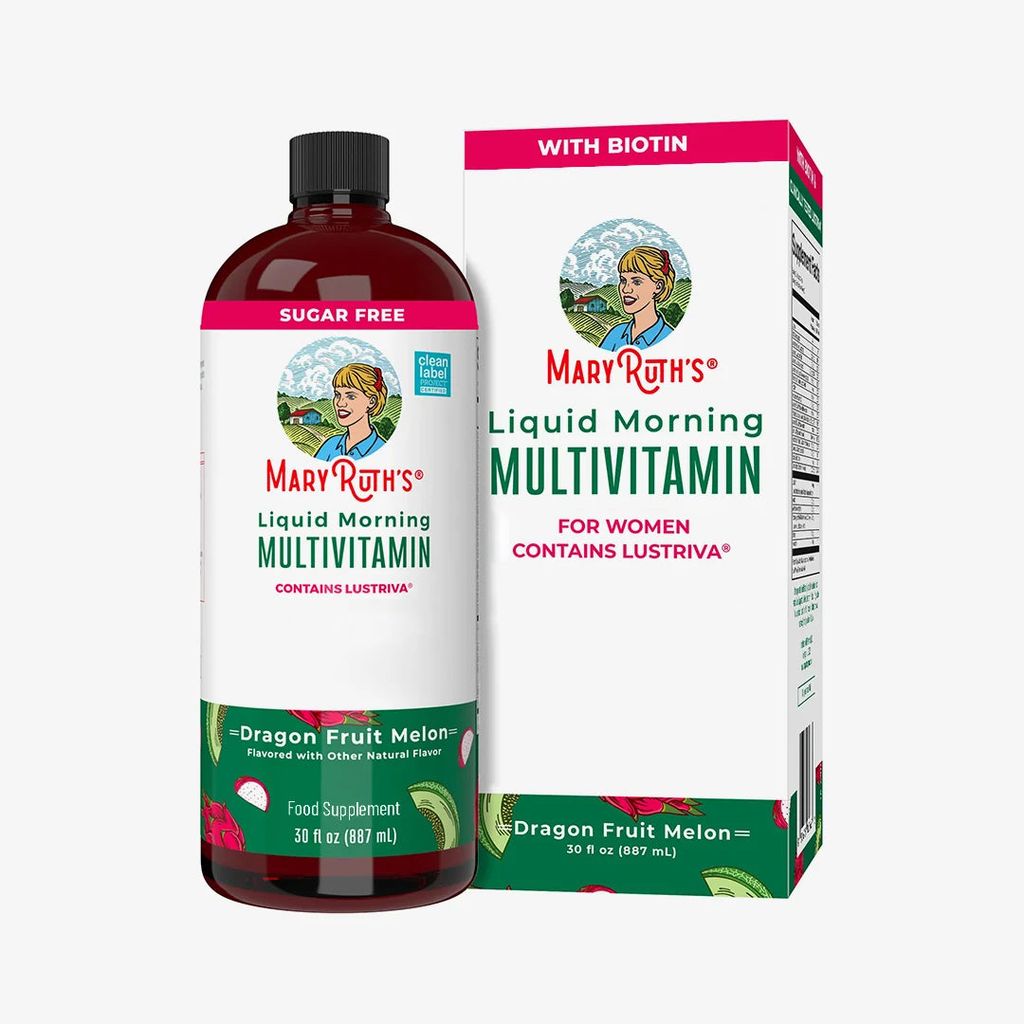 Liquid Morning Multivitamin + Hair Growth - Dragonfruit Melon, PS Free - Image 1