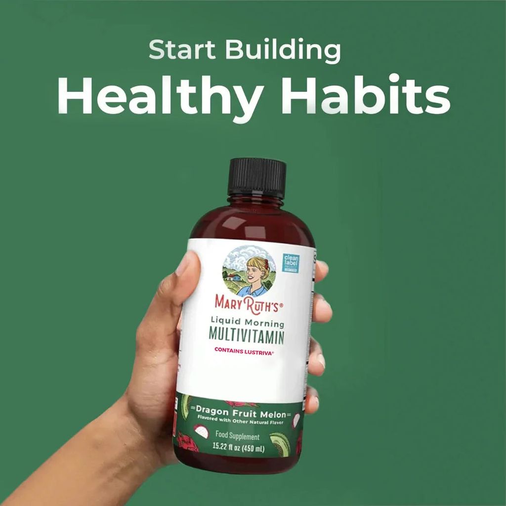 Liquid Morning Multivitamin + Hair Growth - Dragonfruit Melon, PS Free - Image 3