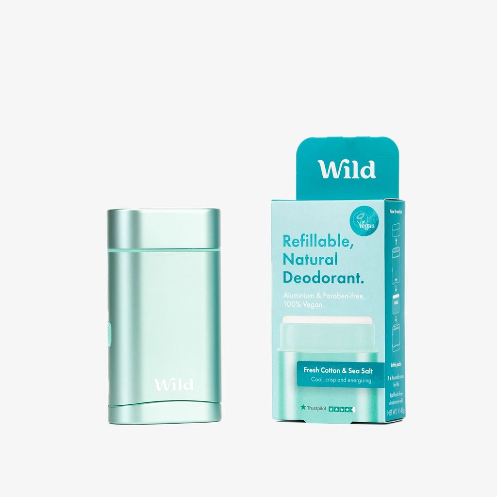 Wild Aqua Case and Fresh Cotton & Sea Salt Deo Starter Pack - Image 1