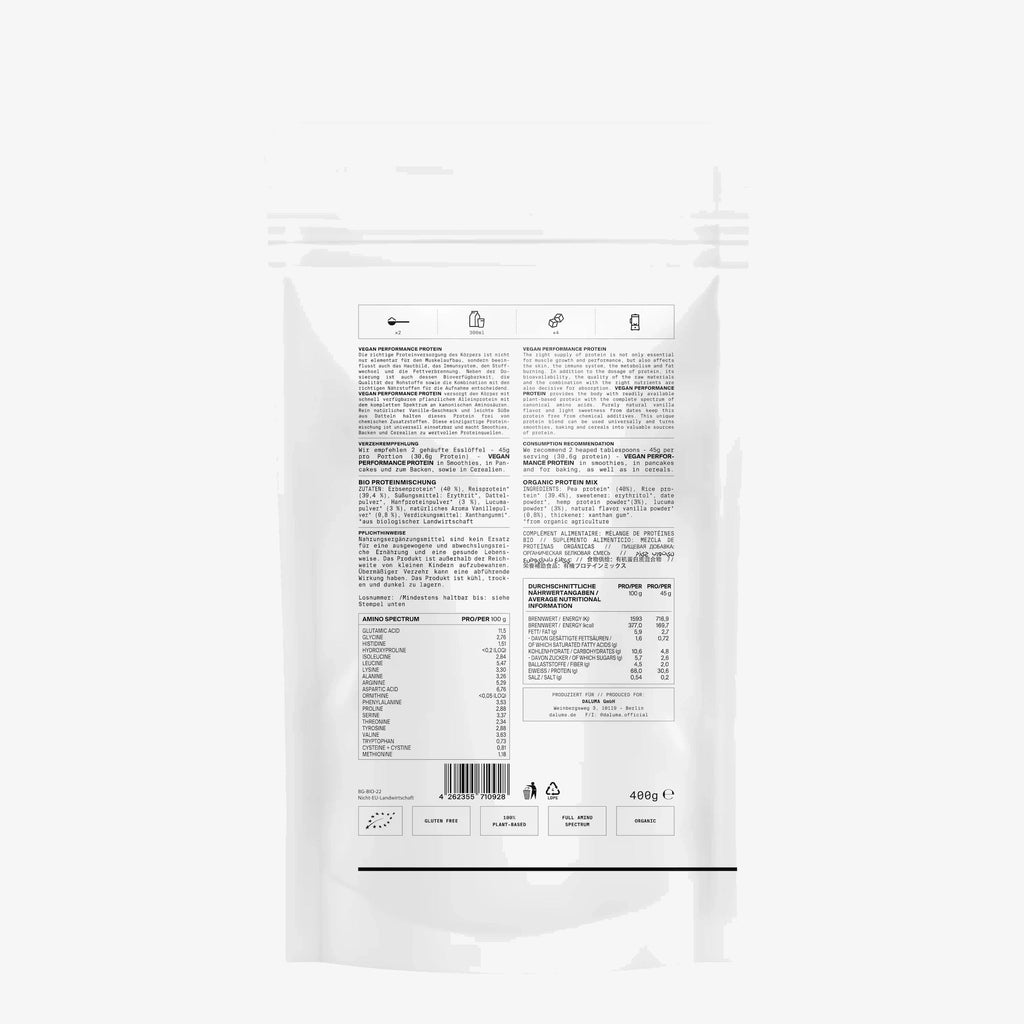 Veganes Performance Protein · Vanille 400 g