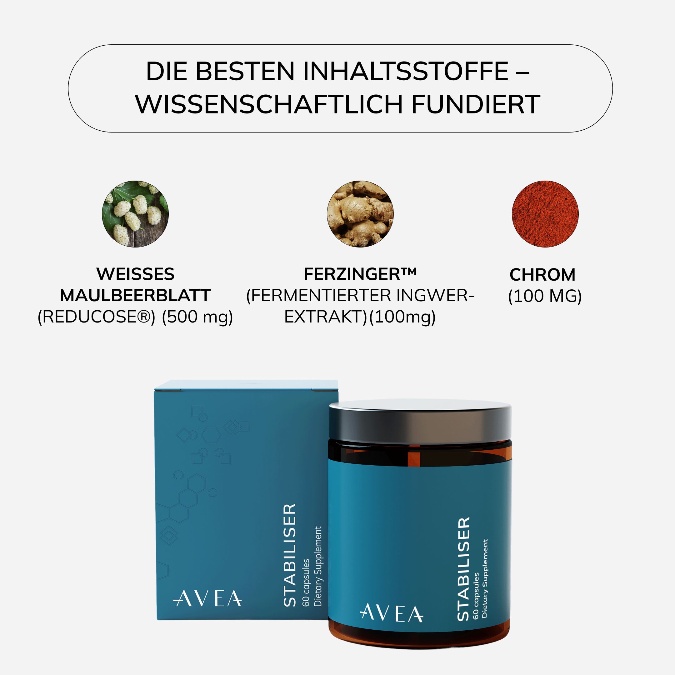 Stabiliser · Glukose-Komplex