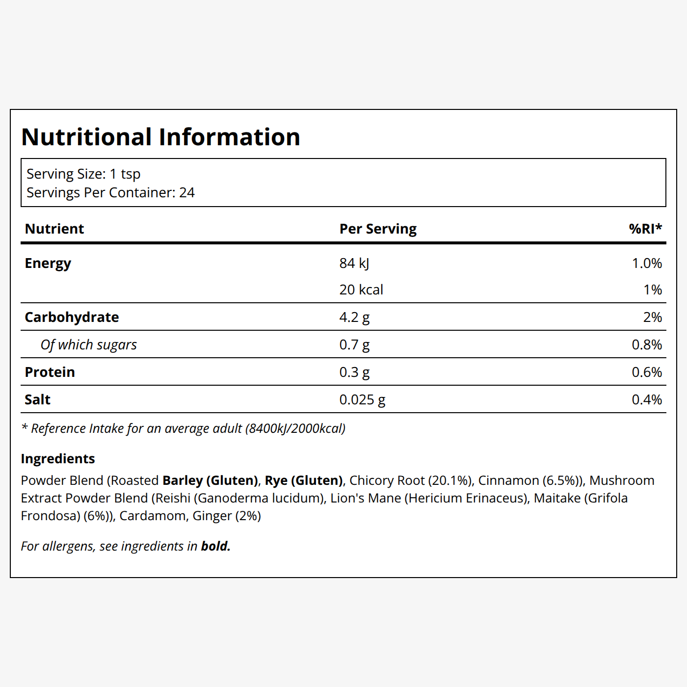 {"category":"Supplemental information Healf","compliant":"UK-Compliant","variant":"46099375620335"}